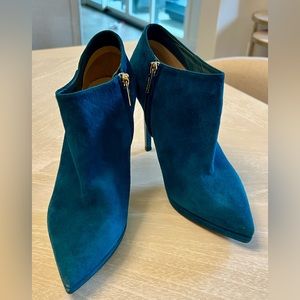 Jimmy Choo Teal Blue Booties Size 39